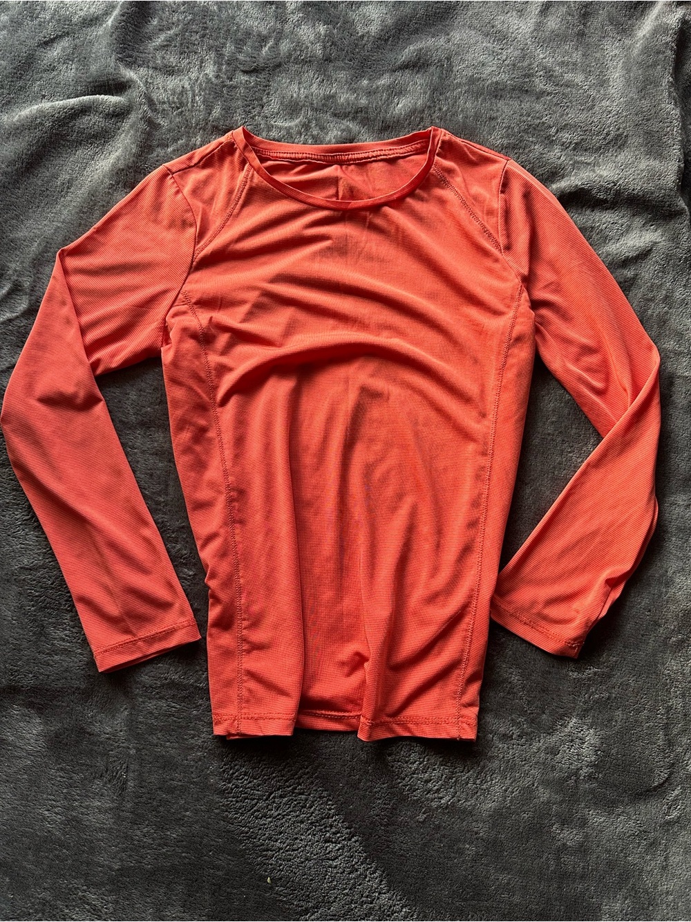 Kids' Long Sleeve Active Tee in Coral